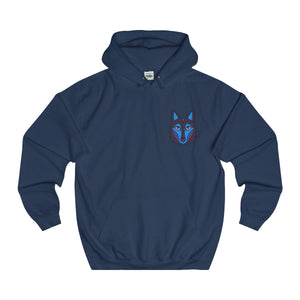 Blue Pocket Wolf Hoodie