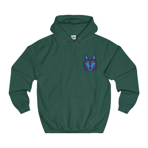 Blue Pocket Wolf Hoodie