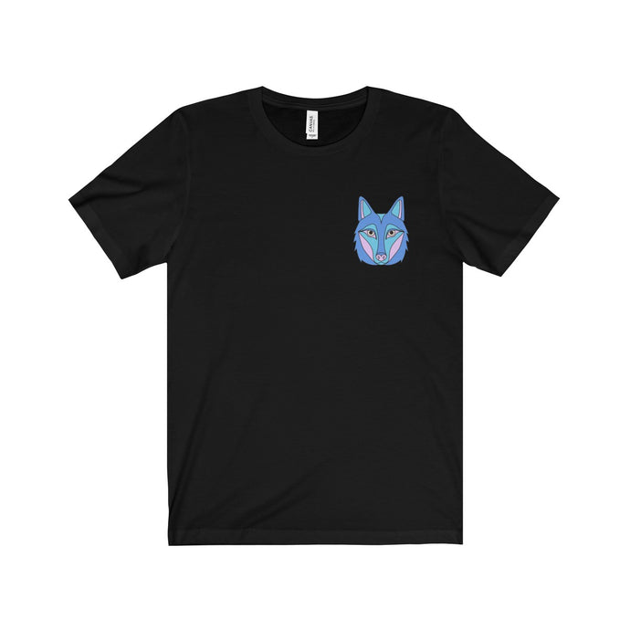 Blue & Pink Pocket Wolf T-Shirt