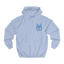 Blue & Pink Pocket Wolf Hoodie