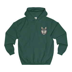 Grey Pocket Wolf Hoodie