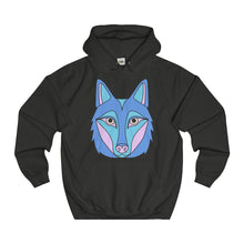 Blue & Pink Wolf Hoodie