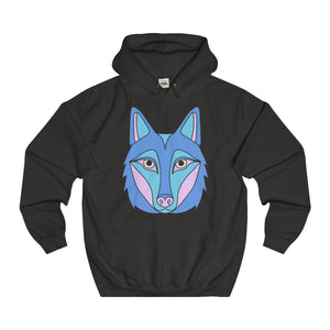 Blue & Pink Wolf Hoodie